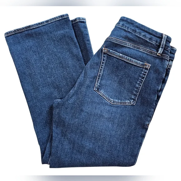 Good American Good Legs Cropped Mini Boot High Rise Jeans 12/31. - Picture 9 of 14